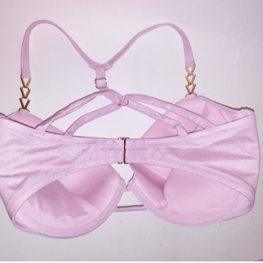 Victorias Secret Swim Light Pink Brazilian Chain Bikini NWT - Picture 5 of 5